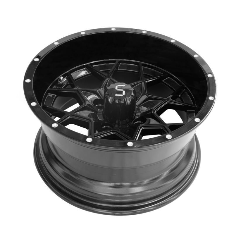 Draaikolk van het de Karaluminium van het 14 Duimgolf de Wielen Glanzende Zwarte PCD 4/101.6