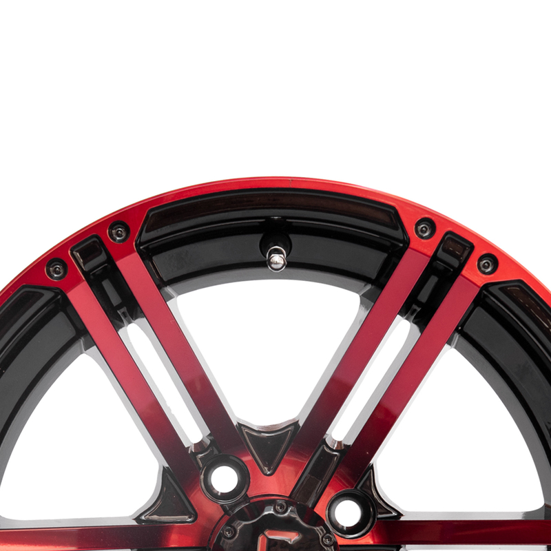 14 van het de Karaluminium van het duimgolf het de Wielenrood polijst Zwart 4X4-Boutpatroon 101,6 Brede PCD 7 Duim