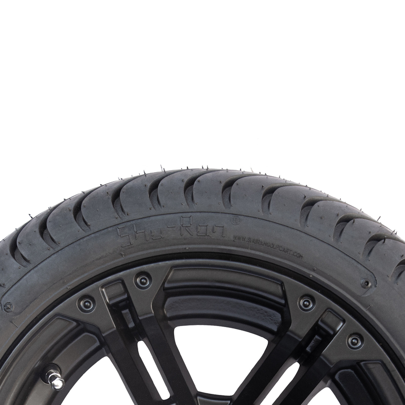 12x7 Matte Black Golf Cart Wheel-Lage het Profielband Combo 101,6 PCD van Bandcombo 215/35-12