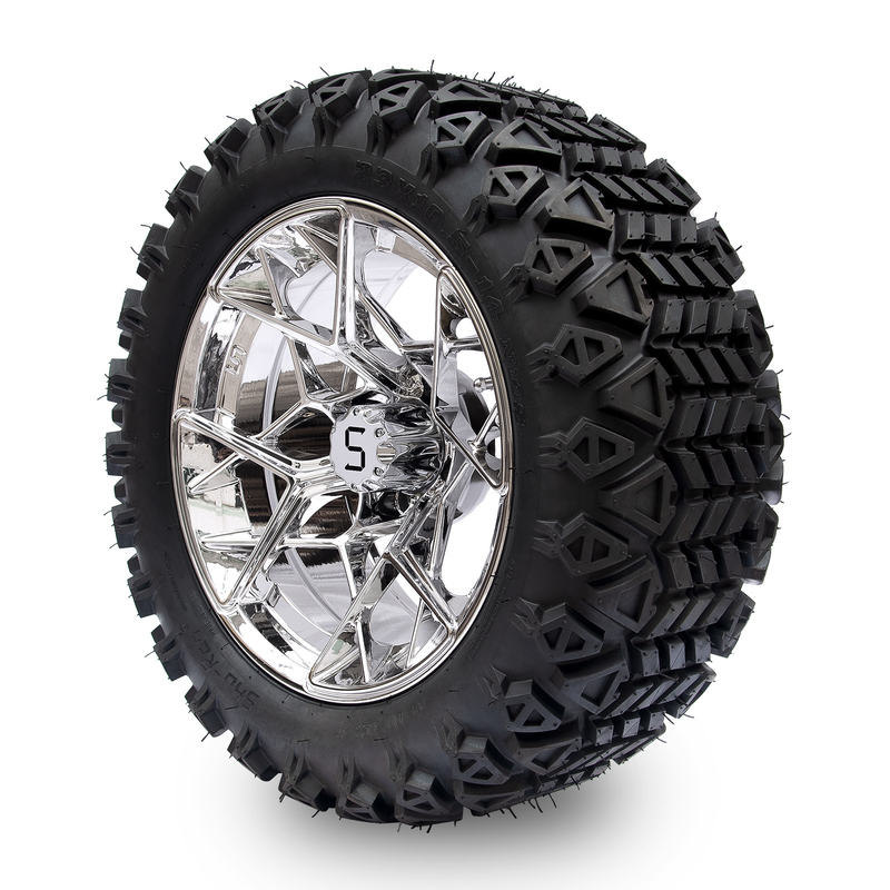 Shu-Ran Golf Cart Warrior 23x10.5-14 Golf Cart Alle terreinbanden En 14 inch Chrome Rims