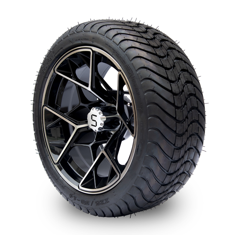 Shu-Ran golfkar wielen en 225/30-14 banden 13 kg DOT goedgekeurd