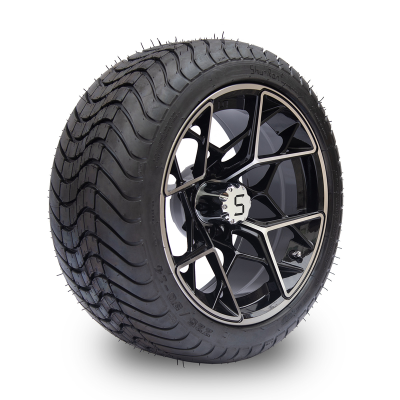 Shu-Ran golfkar wielen en 225/30-14 banden 13 kg DOT goedgekeurd