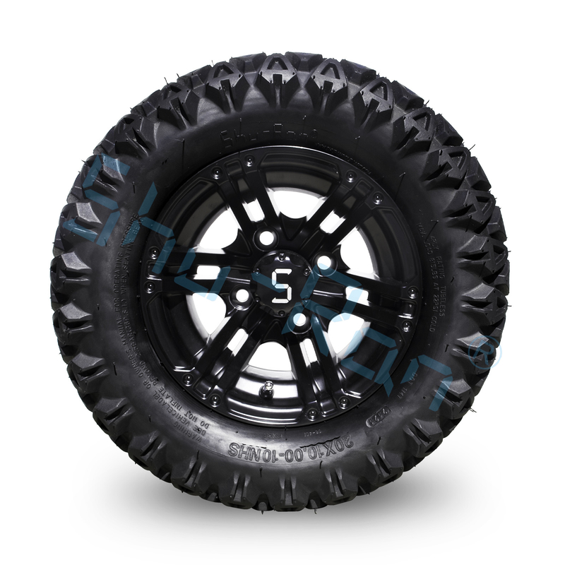 20*10-10 All Terrain Golf Cart banden en wielen Aluminium legering 10 inch 4 PLY Tubeless