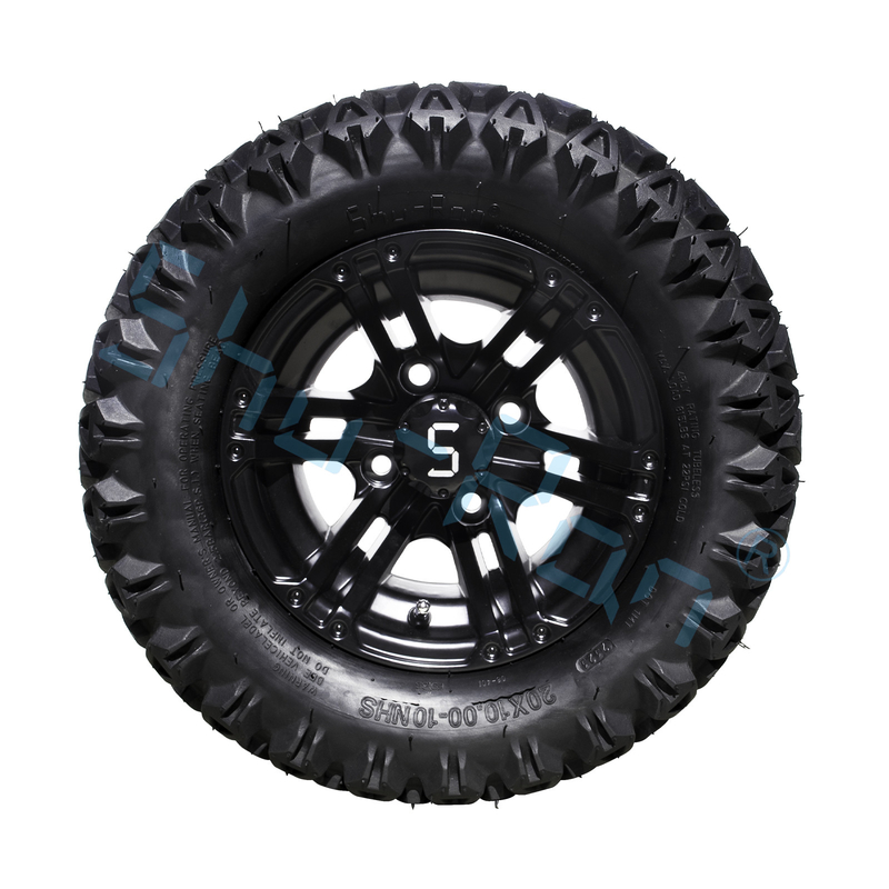 20*10-10 All Terrain Golf Cart banden en wielen Aluminium legering 10 inch 4 PLY Tubeless