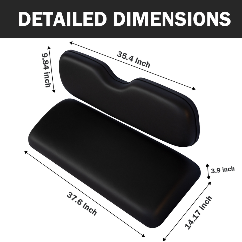 ShuRan Universal Golf Cart Achterstoel vervangende kussens voor EZGO/Club Car/Yamaha