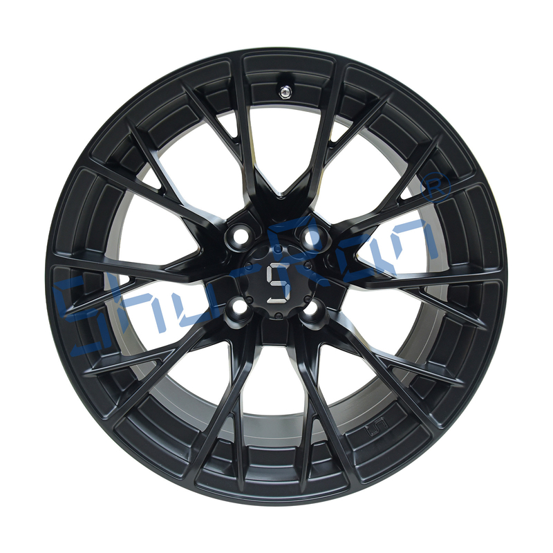 Shuran Nieuwe 14' velgen Matte Zwarte Aluminium Golfkar Wiel 14x7 Universele 4 Bolt Patroon