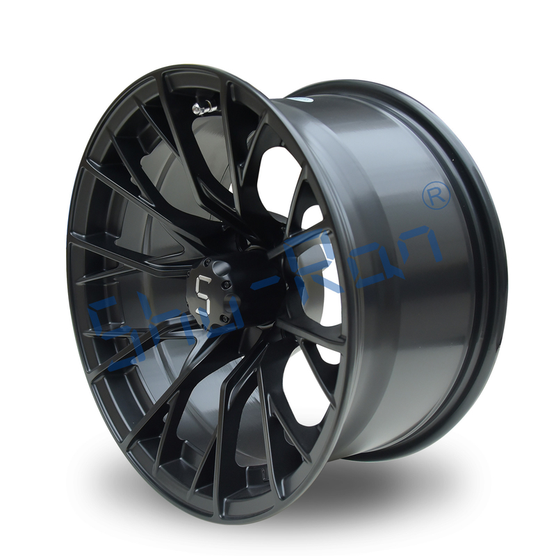 Shuran Nieuwe 14' velgen Matte Zwarte Aluminium Golfkar Wiel 14x7 Universele 4 Bolt Patroon
