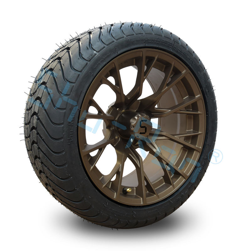Custom 14 '' Bronzen wielen, 225/30-14 Street DOT goedgekeurde proeven voor Golf Cart ATV