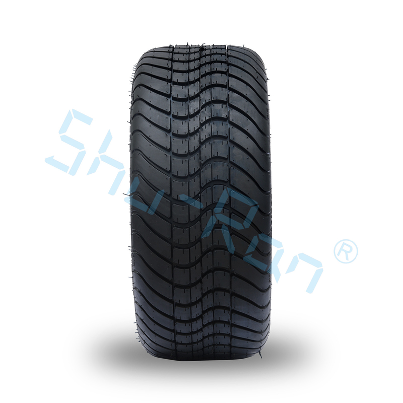 Groothandel Glossy Black 14 inch velgen met DOT goedkeuring band voor golfkarren
