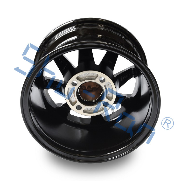 Golfkar 12'/14'' Bewerkte/ Glanzende Zwarte Aluminium Wielen Velgen voor Club Car, EZGO, YMH Golfkarren