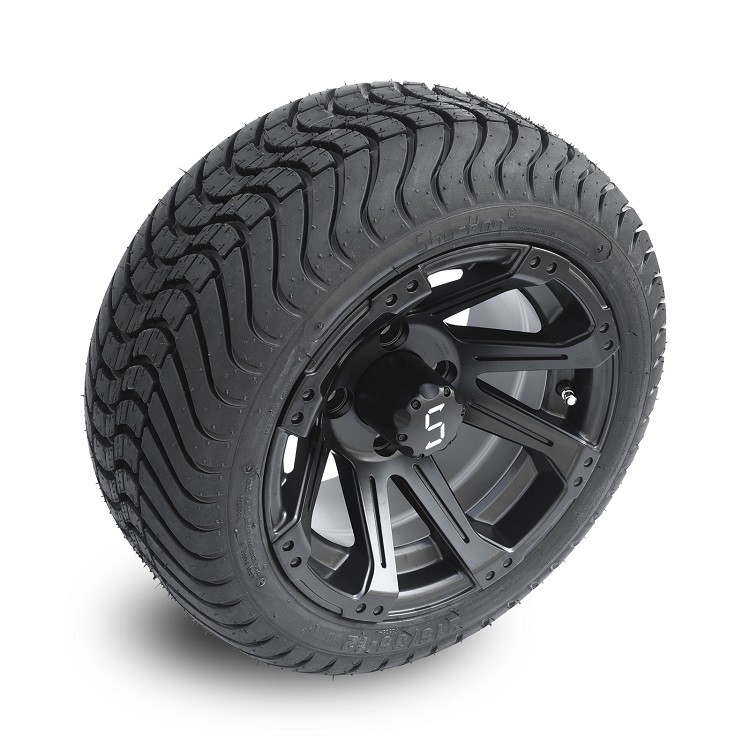 Golfkar 12 Duim Matte Black Wheels en 215/35-12 de Boutpatroon DOT Rated van Straatbanden 4x4