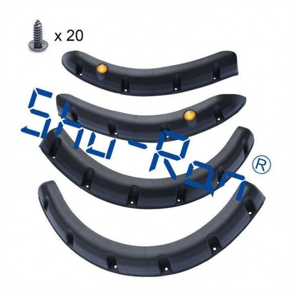 Het zwart Achtergedeelte van de Golfkar en Front Fender Flares For Yamaha, Reeks van 4