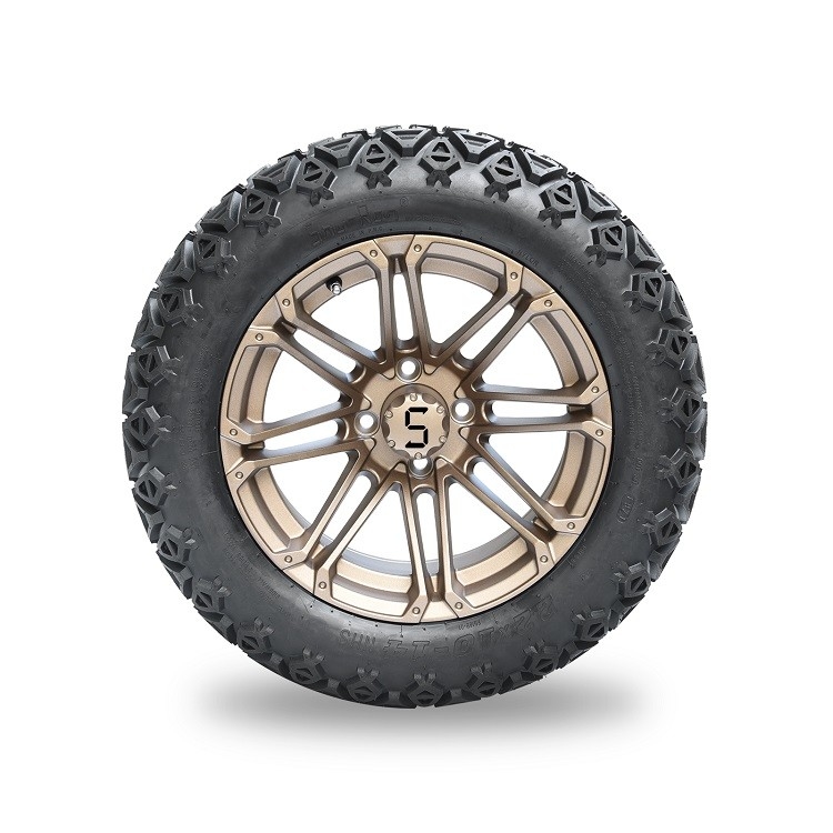 14“ de Bronsranden en 22x10-14-de Banden Combo voor Golf Carts/ATV, 4 beoefenen Zonder binnenband