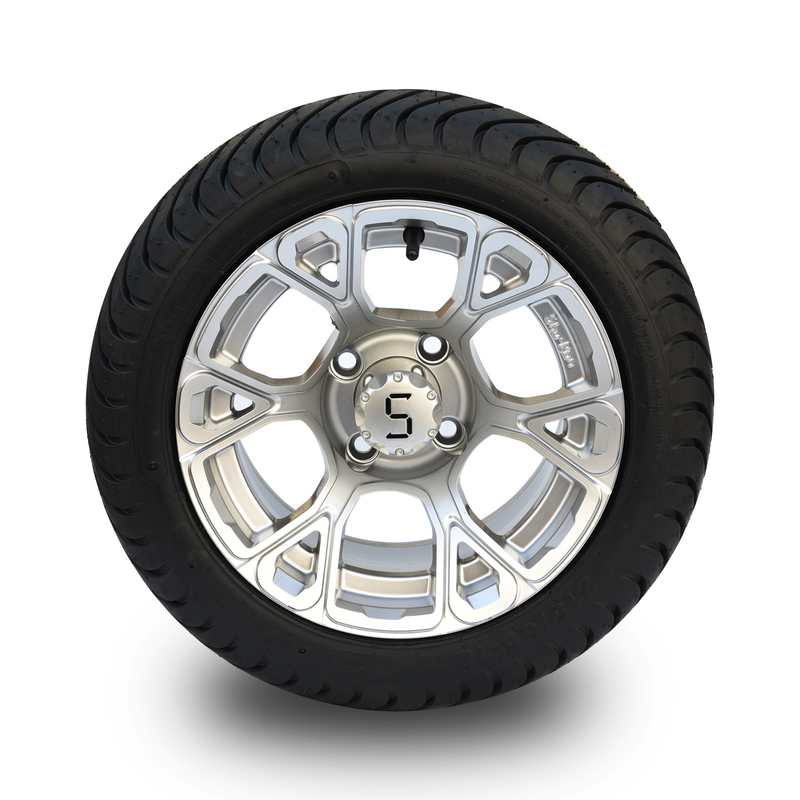 De nieuwe Exclusieve 12“ Wielen en 215/35-12 DOT Street Tyres Combo 101,6 PCD Gecompenseerde -25 van de Golfkar