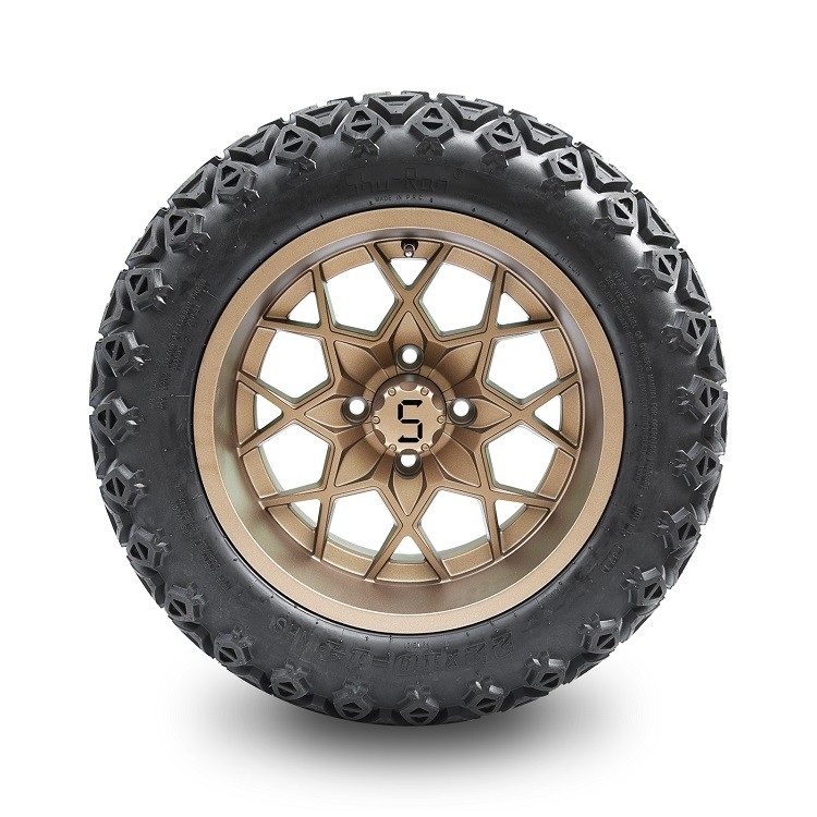 Golfkar 14“ Bronswielen en 22x10-14-Bandenlift vereiste PCD 1/101.6