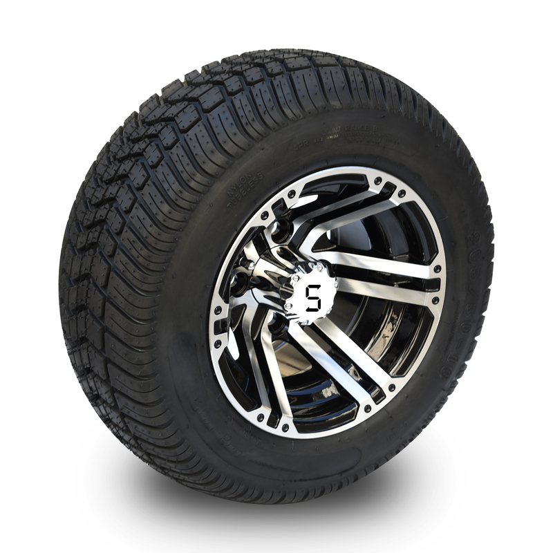 10 de Karwiel van het duimgolf en 205/50-10 DOT Street Tire Combo -25 Gecompenseerde 4x4 Bout (101.6mm)