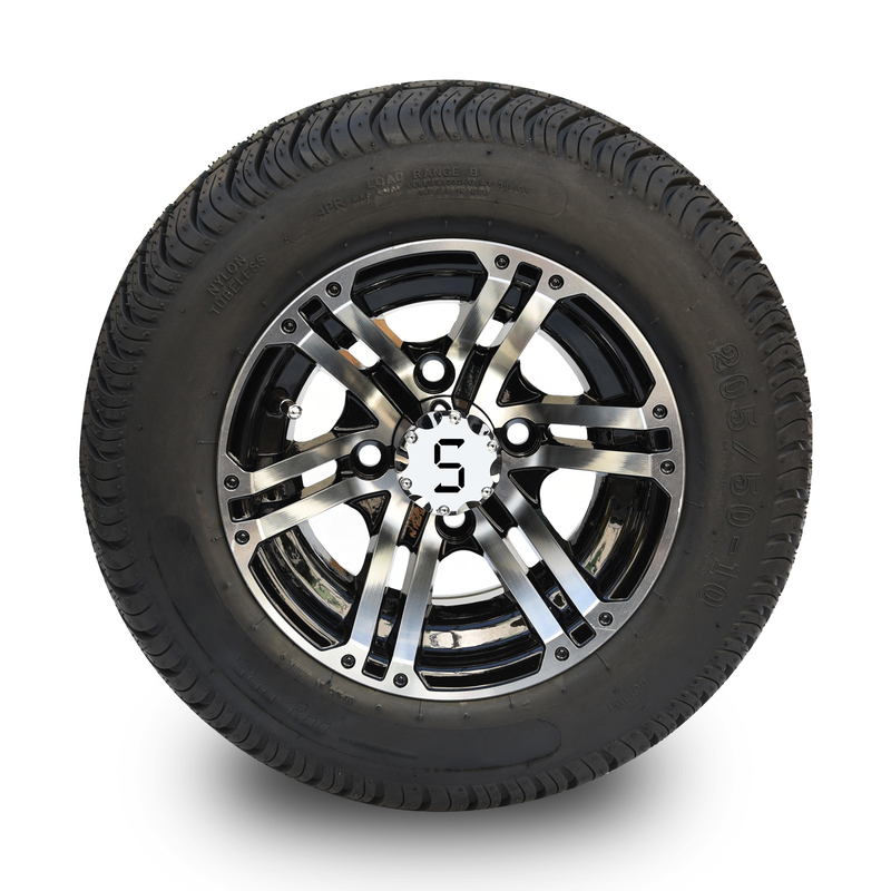10 de Karwiel van het duimgolf en 205/50-10 DOT Street Tire Combo -25 Gecompenseerde 4x4 Bout (101.6mm)