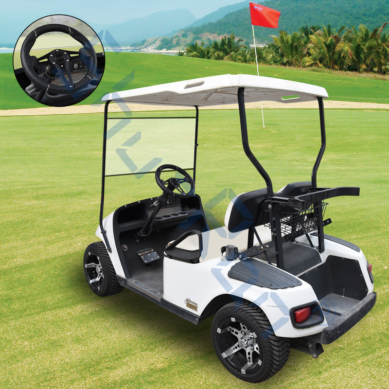 De Zwarte Greep van Eiser van de golfkar/Zwart Spokes-Stuurwiel voor Clubauto, EZGO, en Yamaha