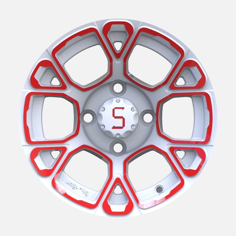 Golfkar 12 van de Rode/Witte Wielen Elektroforetische Duim Deklaag met s-Centrum GLB