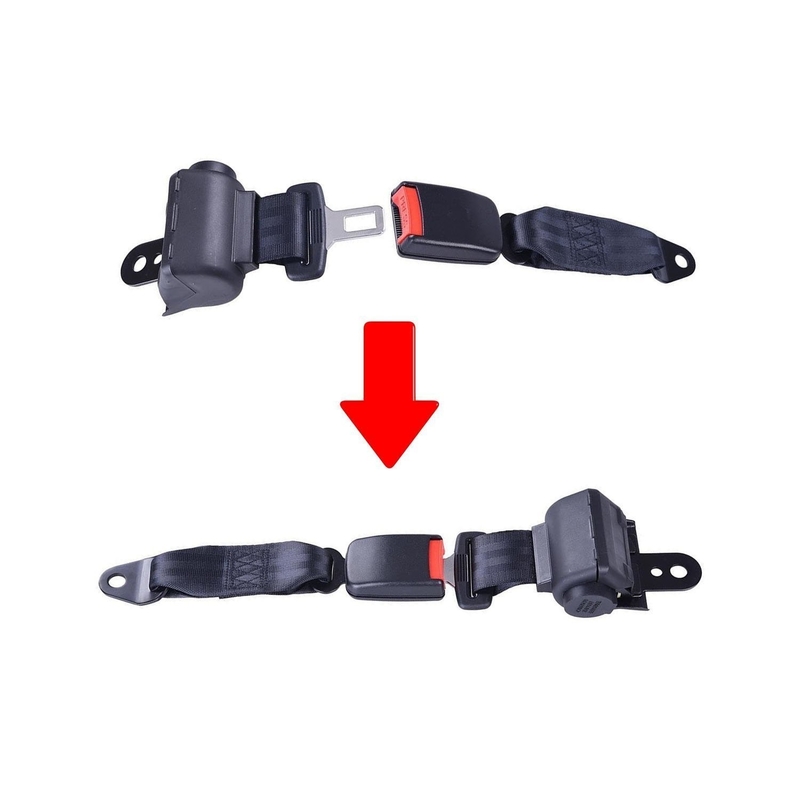2 universele Intrekbare de Veiligheidsgordelssteun Kit Compatible van de Golfkar met de Clubauto van EZGO Yamaha